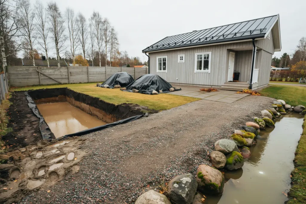 olja sot eller kemikalier p tomten s g r sanering i mark och vatten till
