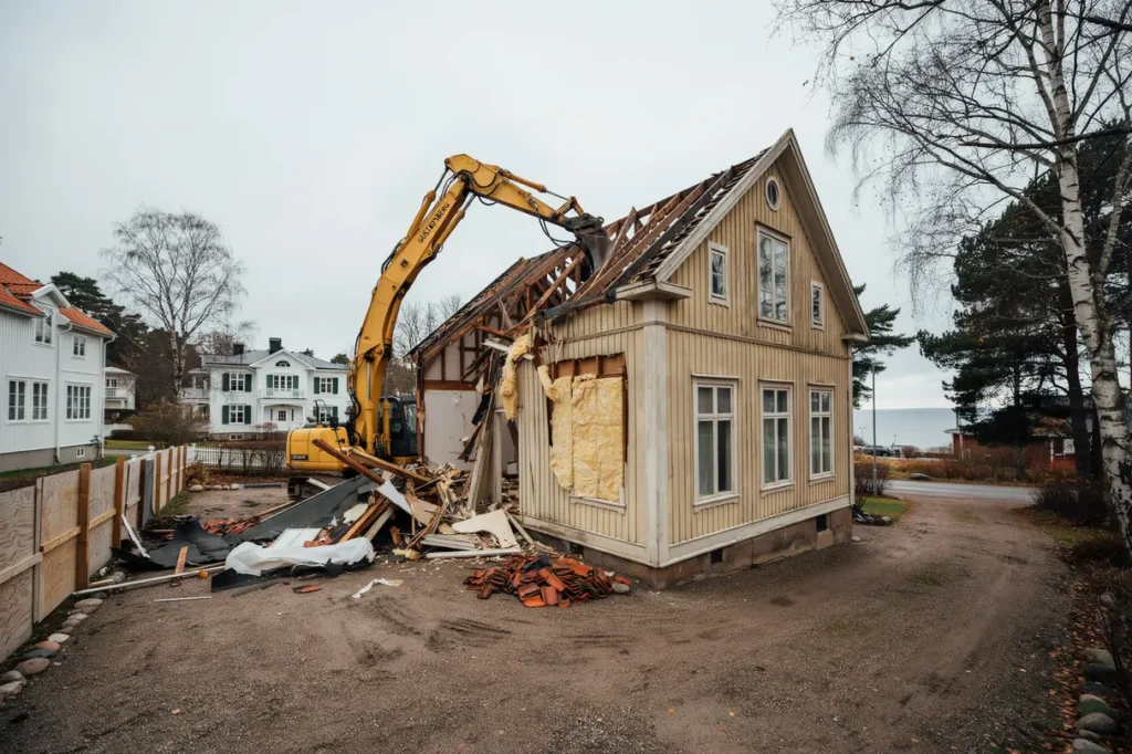 kontrollerad husrivning av ldre villa i gustavsberg v rmd